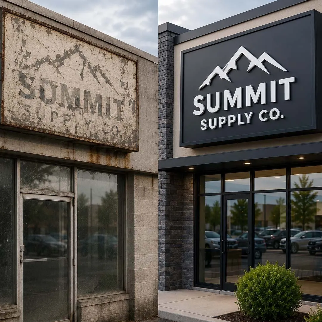 signage wear and tear